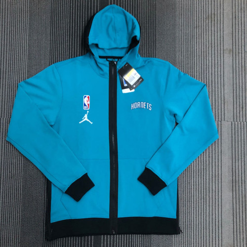 2022 HORNETS Player GI Blue Zip hoodie Jacket
