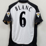 2001-2002 Man Utd 100th Centenary White Black Retro Soccer Jersey