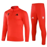 24-25 Man Utd Red Half Pull Tracksuit (半拉链)