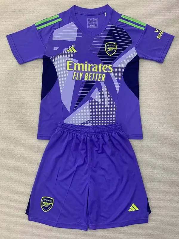 24-25 ARS Purple GoalKeeper Kids Soccer Jersey