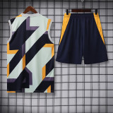 23-24 RMA Black Yellwo Grey Tank top and shorts suit