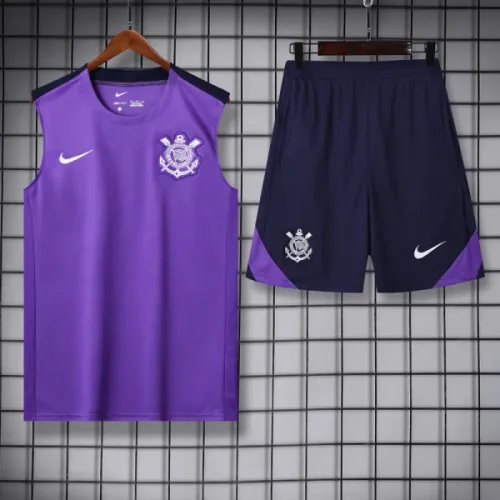 25-26 Corinthians Purple Tank top and shorts suit