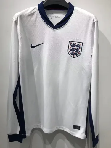 2024 England Home Long Sleeve Soccer Jersey (长袖)