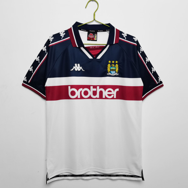 1997-1998 Man City Away Retro Soccer Jersey