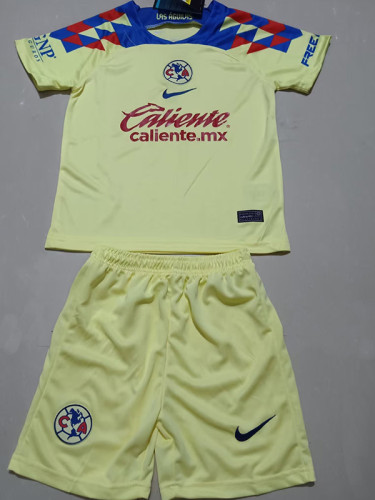 23-24 Club America Home Kids Soccer Jersey