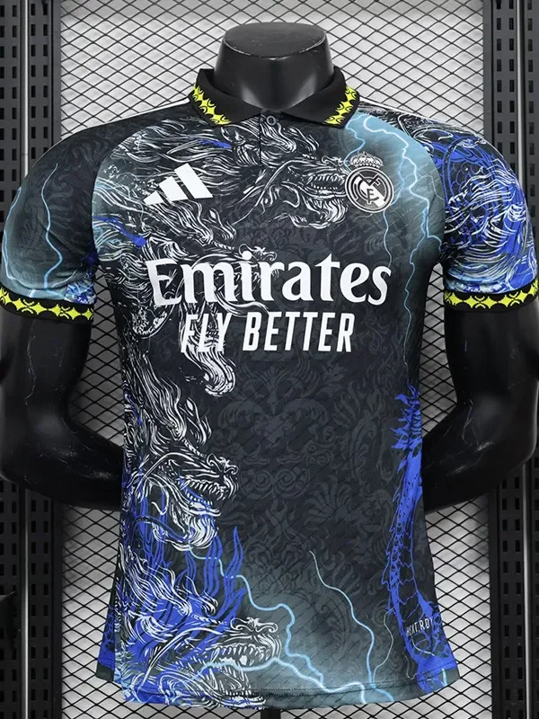 2024-25 RMA Black Blue Special Edition Player Version Soccer Jersey 6634
