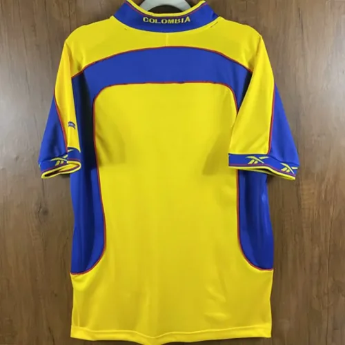 2001-2002 Colombia Home Retro Soccer Jersey