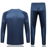 23-24 PSG Royal Blue Half Pull Tracksuit #B650(半拉链)