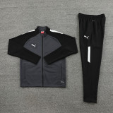 23-24 PM Black Grey Jacket Tracksuit #PJ06