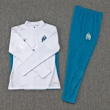 24-25 Marseille White Half Pull Tracksuit (半拉链)