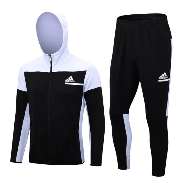 23-24 AD Black White Hoodie Jacket Tracksuit #C2306