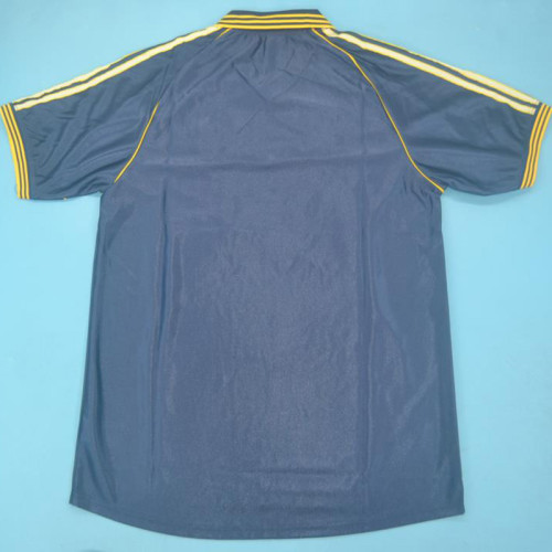 1999-2000 RMA Away Black Retro Soccer Jersey