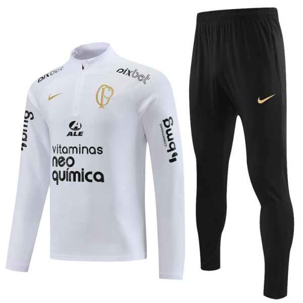 23-24 Corinthians White Half Pull Tracksuit (半拉链)