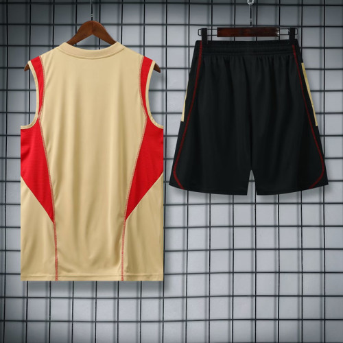 23-24 Sao Paulo Beige Tank top and shorts suit