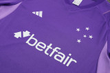 23-24 Cruzeiro Purple Training Short Suit