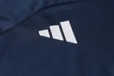 2024 AD Navy blue Kids Half Pull Tracksuit (童装)(半拉链)