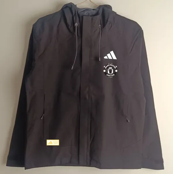 24-25 Man Utd Black Windbreaker