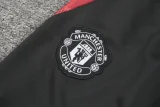 24-25 Man Utd Blue red Half Pull Tracksuit (半拉链)
