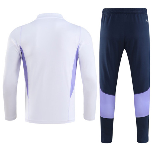 23-24 Cruzeiro White Half Pull Tracksuit (半拉链)