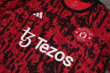 23-24 Man Utd Red Black Training Short Suit