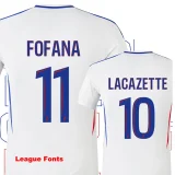 24-25 Lyon Home Player Version Soccer Jersey