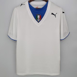 2006 Italy Away White Retro Soccer Jersey