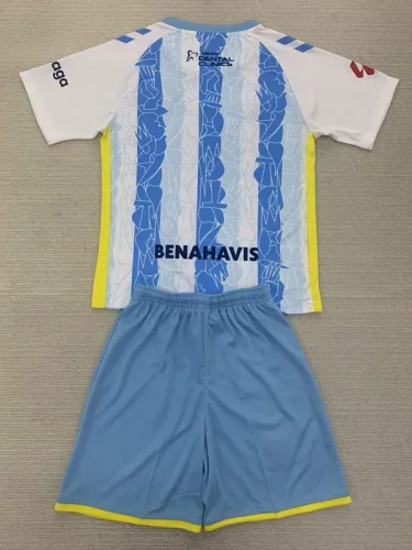 24-25 Malaga Home Kids Soccer Jersey