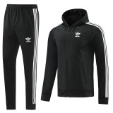 23-24 AD Black Hoodie Jacket Tracksuit #AM02