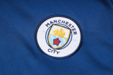 23-24 Man City Royal Blue Polo Tracksuit #C992
