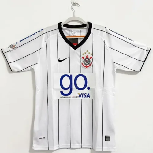 2009 Corinthians Home Retro Soccer Jersey