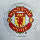 2010-2011 Man Utd Away White Long sleeve Retro soccer jersey (长袖) 欧冠版