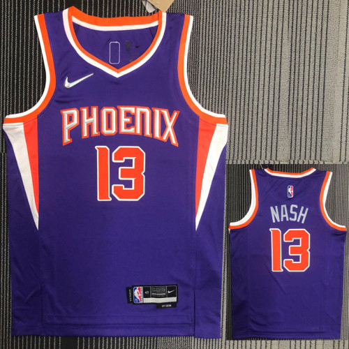 21-22 Suns NASH #13 Purple 75th Anniversary Top Quality Hot Pressing NBA Jersey