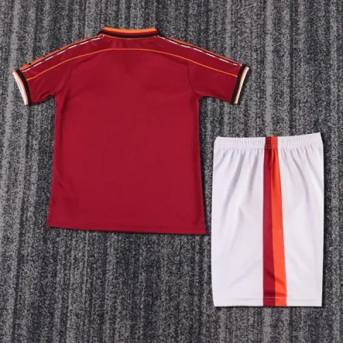 1998-1999 Roma Home Kids Retro Soccer Jersey