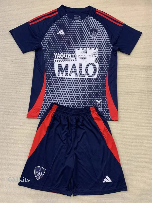 24-25 Stade Brestois Third Kids Soccer Jersey