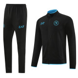 23-24 Napoli Black Jacket Tracksuit #01