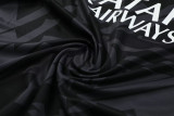 23-24 PSG Black Grey Training Short Suit