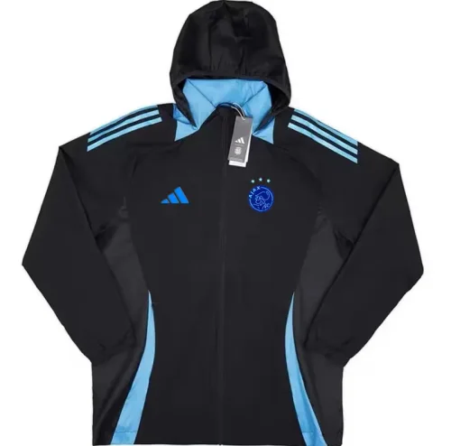 24-25 Ajax Black Blue Windbreaker #蓝标