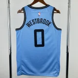 24-25 Clippers WESTBROOK #0 Blue City Edition Top Quality Hot Pressing NBA Jersey