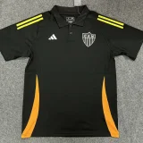 25-26 Flamengo Black Polo short sleeve