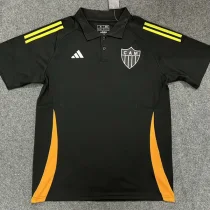 25-26 Flamengo Black Polo short sleeve