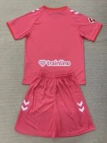 24-25 Real Betis Pink GoalKeeper Kids Soccer Jersey