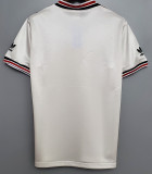 1985 Man Utd Away White Retro Soccer Jersey