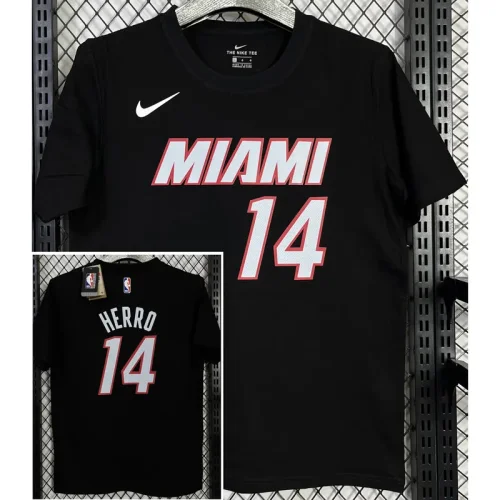 T144 HEAT HERRO #14 Black High Quality Casual T-Shirt