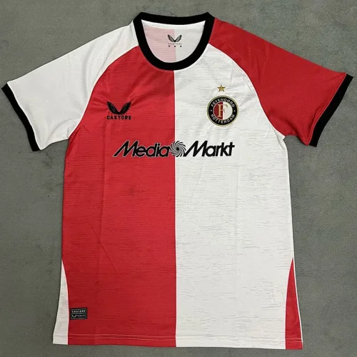 24-25 Feyenoord Home   Fans Soccer Jersey