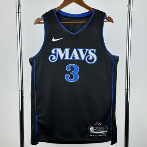 23-24 Dallas Mavericks DAVIS #3 Black City Edition TopQuality Hot Pressing NBA Jersey(V领)
