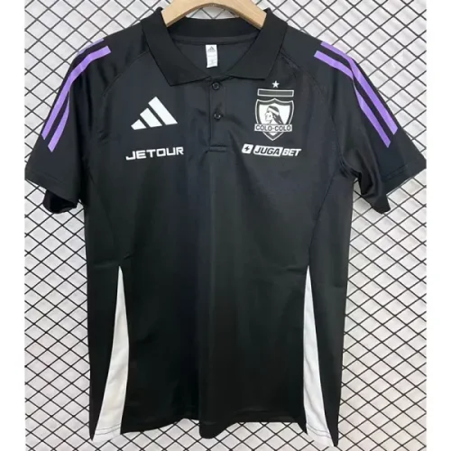 25-26 Colo-Colo Black Polo Short sleeve*有领