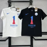 T139 76ERS HARDEN #1 White High Quality Casual T-Shirt