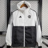 24-25 Flamengo White Black Windbreaker
