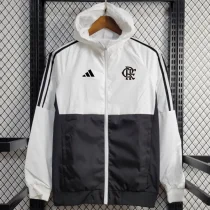 24-25 Flamengo White Black Windbreaker