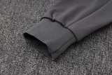 24-25 TOT Dark gray Hoodie Half Pull Tracksuit #F566半拉连帽